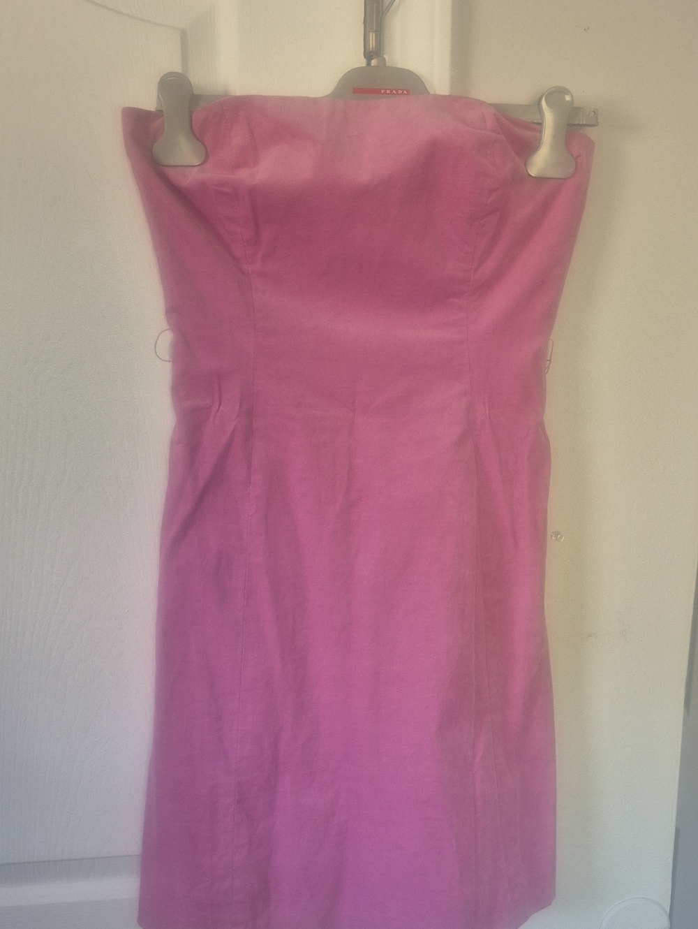 Strapless Pink Sheath Dress